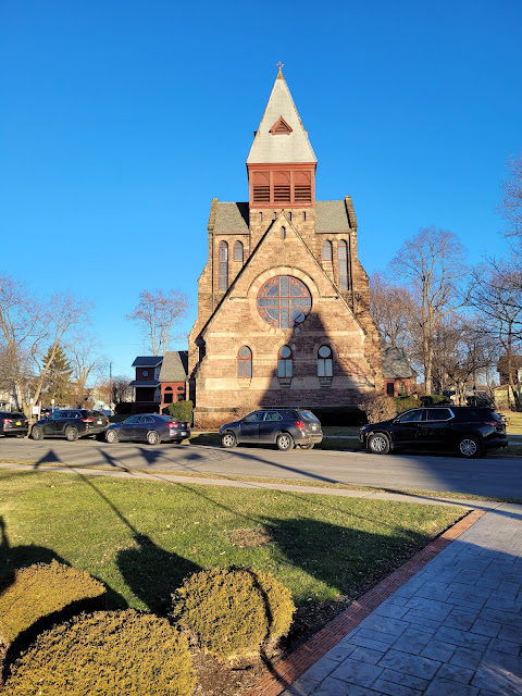 East side of the church