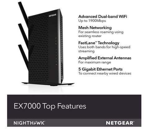 NETGEAR EX7000 WiFi Mesh Range Extender
