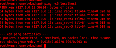 bvkmohan, bvkmohan.blogspot.in, linux, ping, network troubleshooting