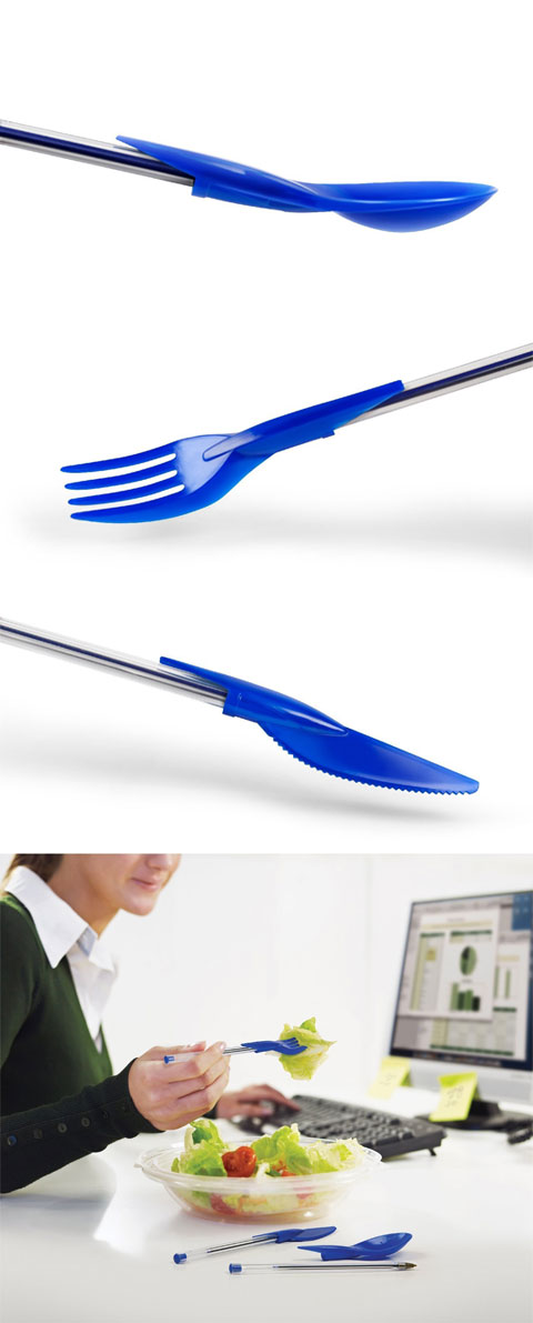 pen cap eating utensils