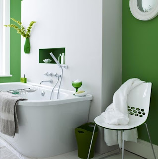 Baño color verde