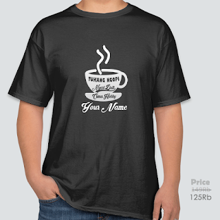 Kaos Tukang Ngopi Custom Nama