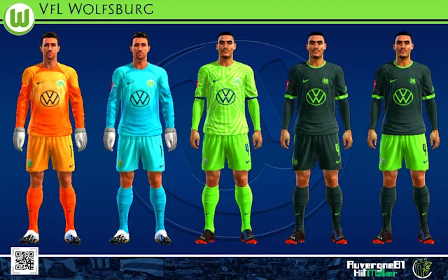 VfL Wolfsburg 22-23 Kits For PES 2013