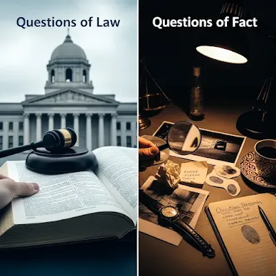 Illustration of Question of Law and Question of Fact