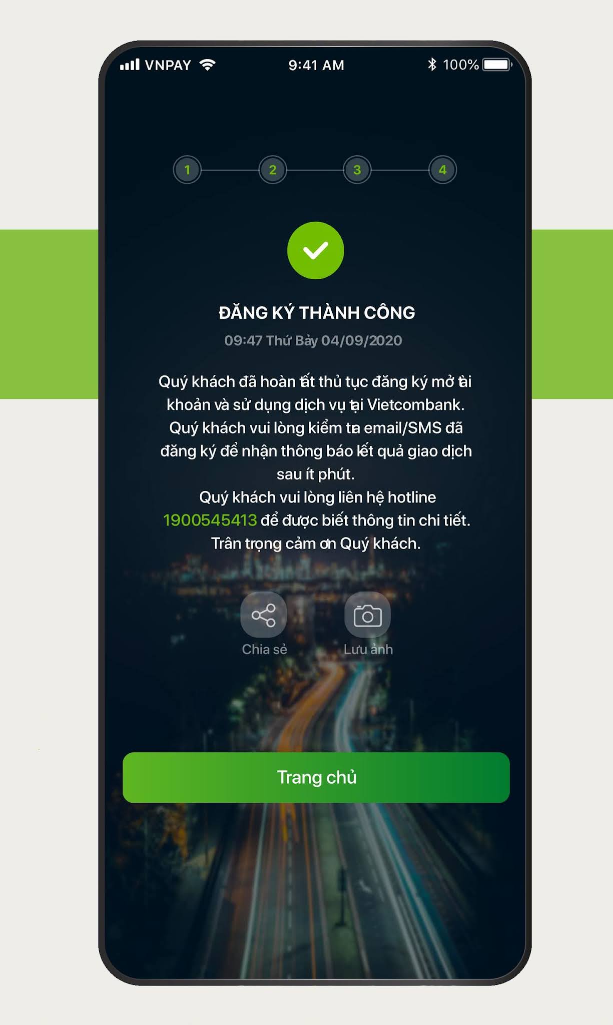 Hướng dẫn đăng ký mở tài khoản ngân hàng Vietcombank online