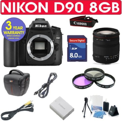 Nikon D90 + Sigma 18-200mm Lens + 8GB Memory