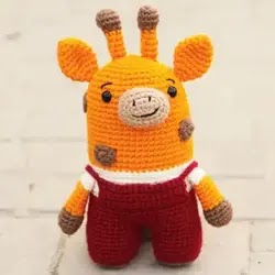 Jirafa amigurumi patrón gratis