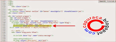 Cara menghapus tampilan Breadcrumb Blogspot