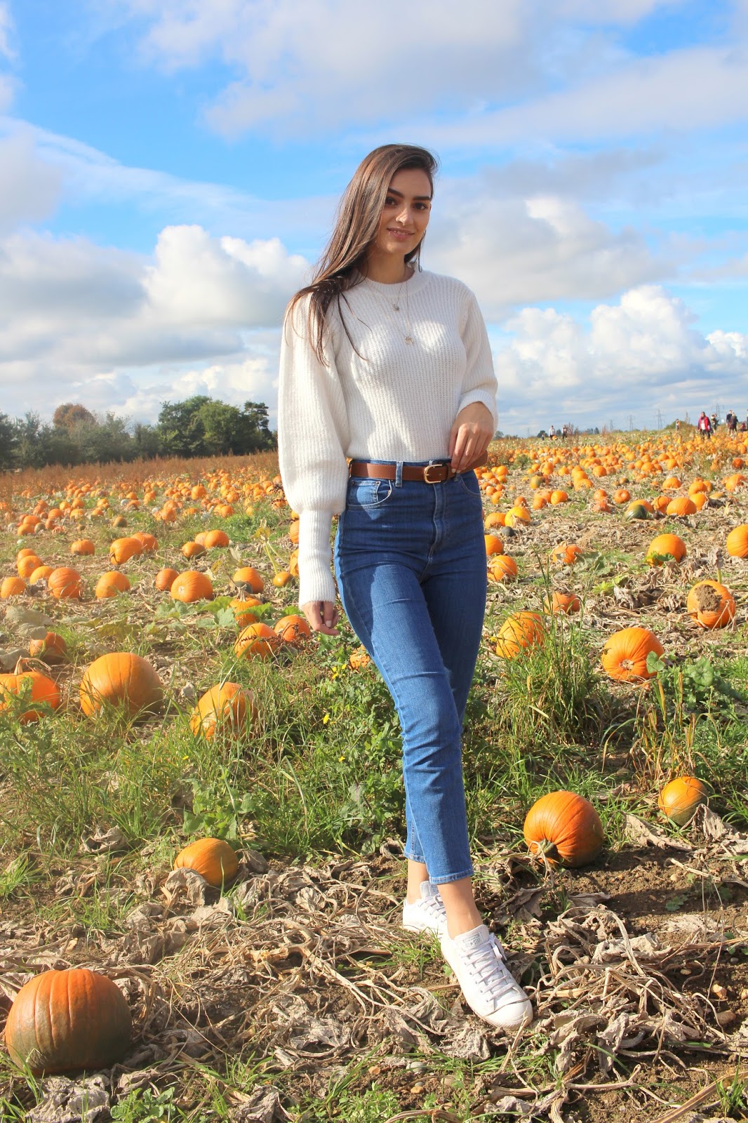 fall outfit pumpkin patch peexo blogger