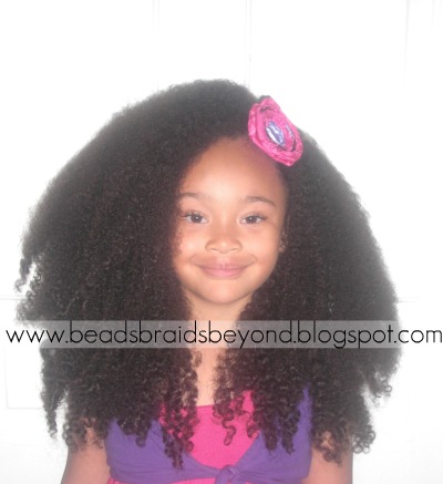   Curls on Beads  Braids And Beyond  How To Get Big Stretched Out Curls