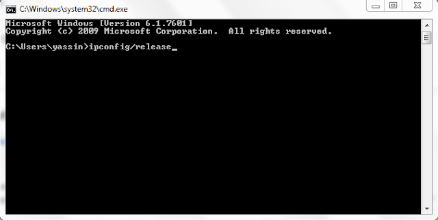 ipconfig/release