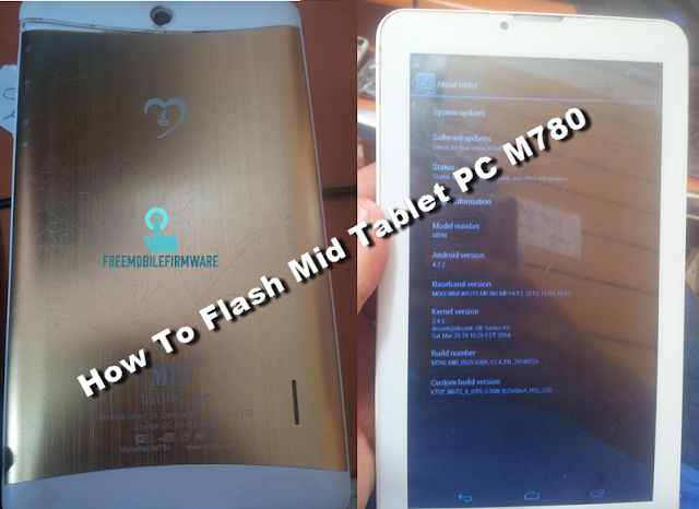 How To Flash Mid Tablet PC M780 Tested Firmware