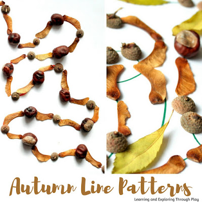 Autumn Activities for Kids - Autumn Line Patterns - Learning and Exploring Through Play