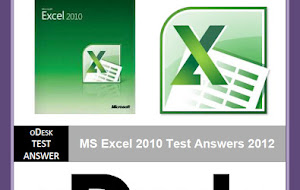 oDesk MS Excel 2010 Test Answers 2012 - PDF and Word File