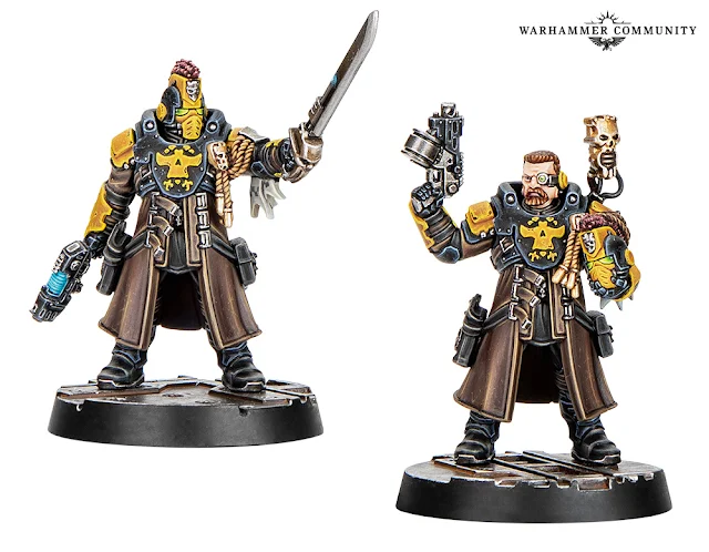 Nuevos Palanite Enforcers con oficiales, armas y Bastion of Law para Necromunda