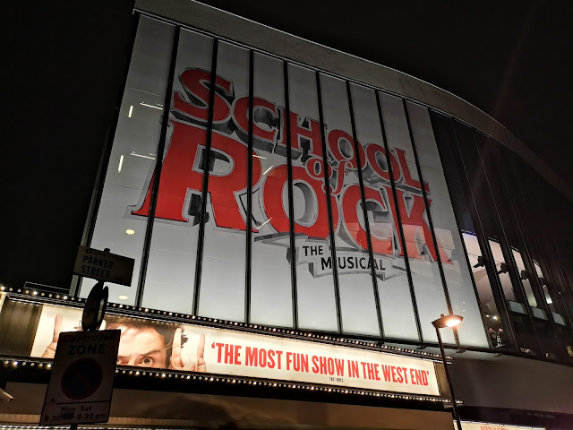 school of rock theatre sign