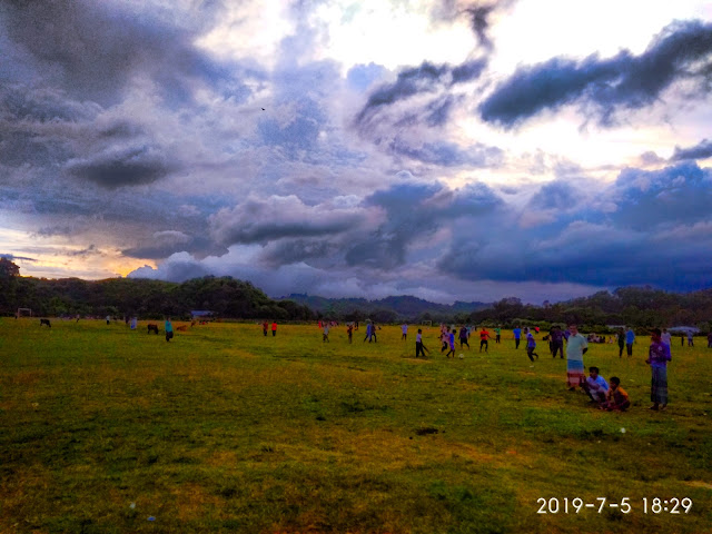 It is a picture of Chittagong University Central Field