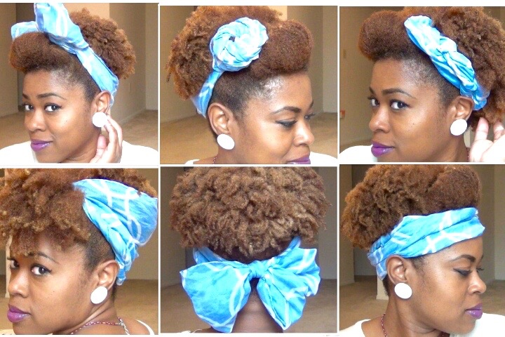 Scarf Hairstyles For Short Natural Hair