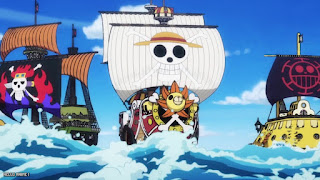 ワンピース アニメ ワノ国編 最終回 1085話 キッド海賊団 ハートの海賊団 麦わらの一味 ONE PIECE Episode 1085