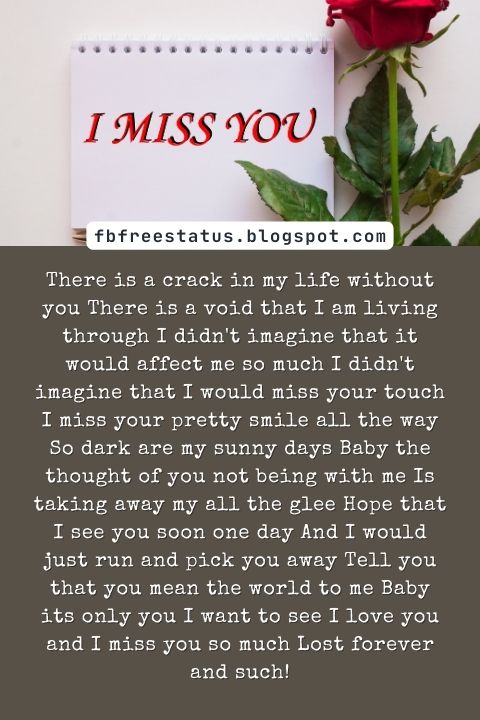 Missing You Poems for Girlfriend