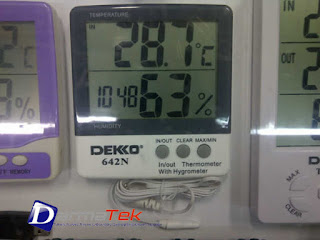 Jual Digital Dekko 642N in-out Thermohygrometer - alat ukur suhu kelembaban