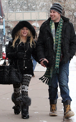 Jessica Simpson and new fiance Eric Johnson strolling the streets of Aspen, Colorado