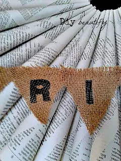 mini burlap banner