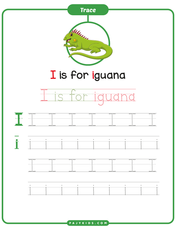 ورقة عمل حرف i للاطفال - ورقة عمل حرف i بالانجليزي - ورقة عمل حرف i - اوراق عمل حرف i
