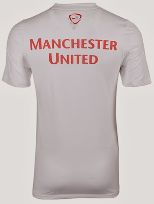 Jersey Grade Ori Training Manchester United White Official 2013-2014 