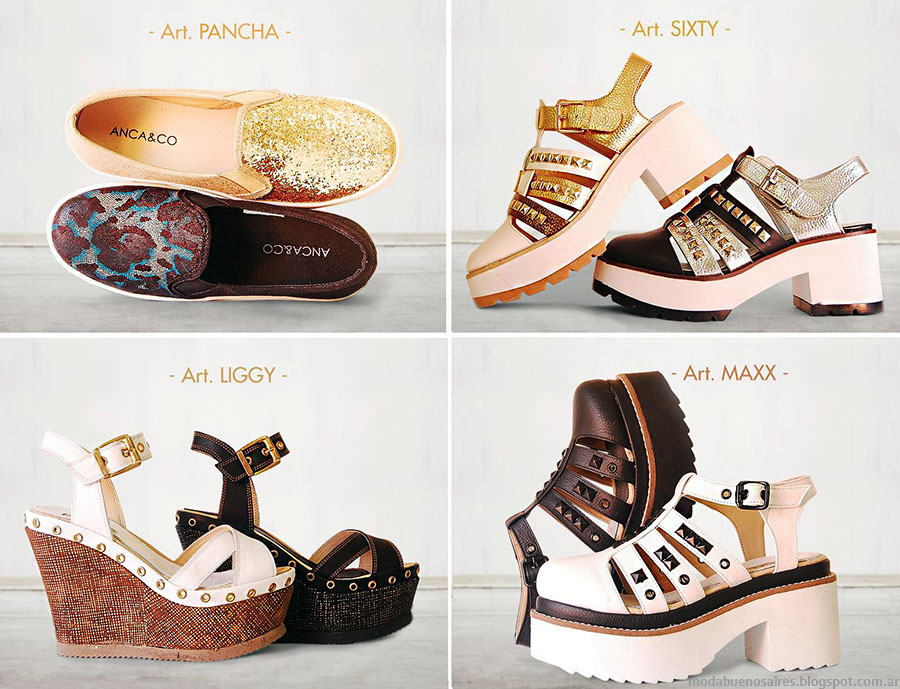 Panchas y sandalias primavera verano 2015, Anca  Co. Moda para estar ...