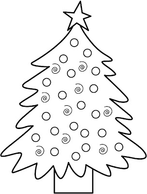 Christmas Tree Coloring Pages