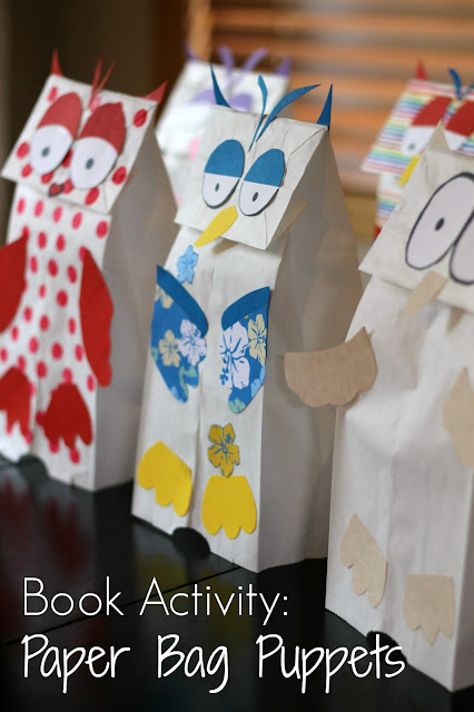 Book Activity: Paper Bag Owl Puppets