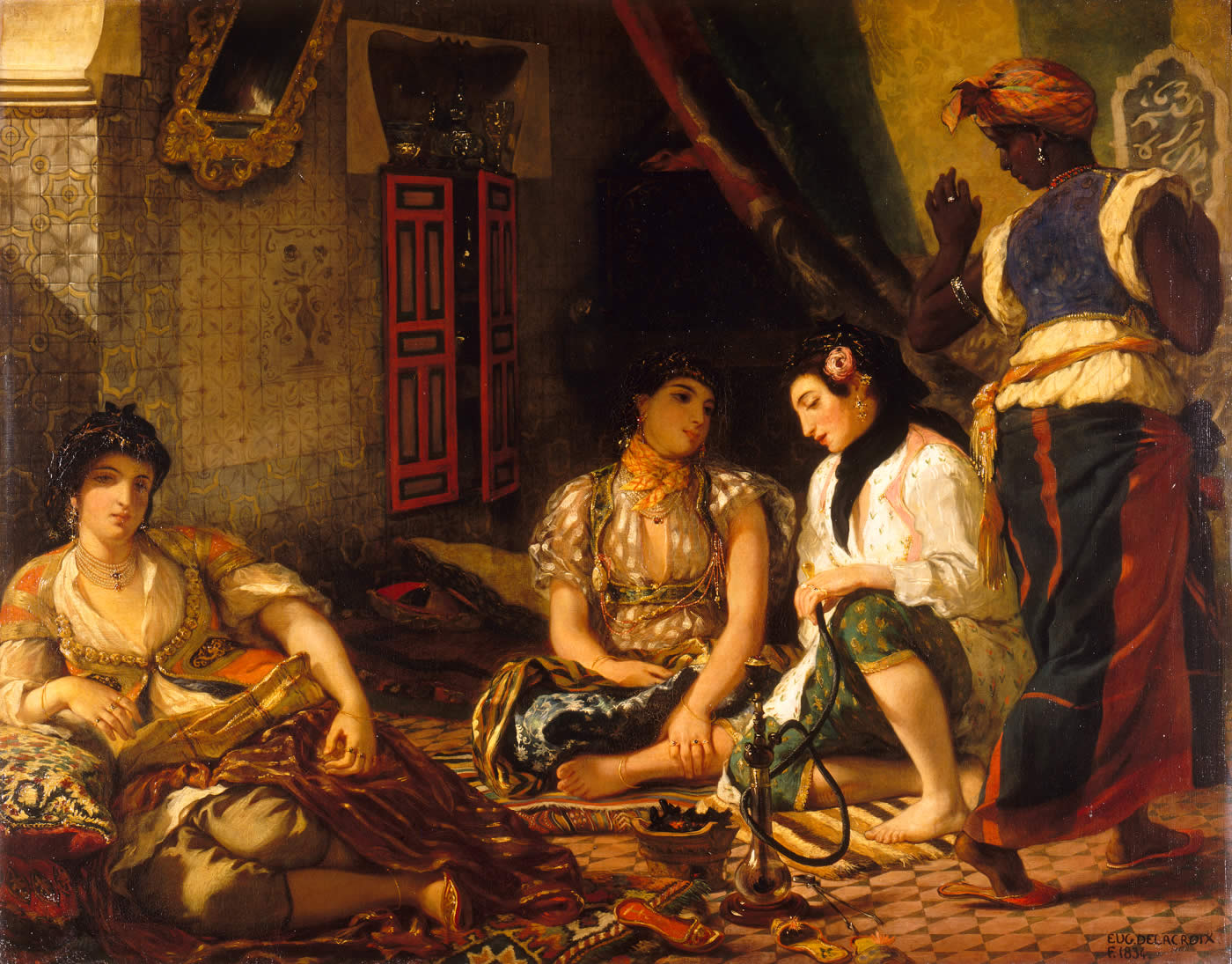 Femmes d'Alger dans leur appartement, 1834