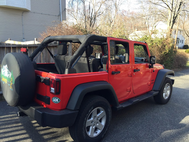 Red Jeep Wrangler Unlimited