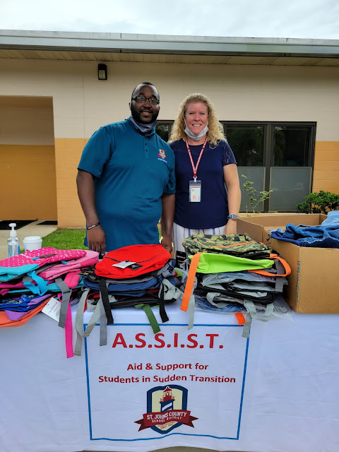 Michael Israel and Student Services ASSIST Program and Jan Caban St. Johns County School District