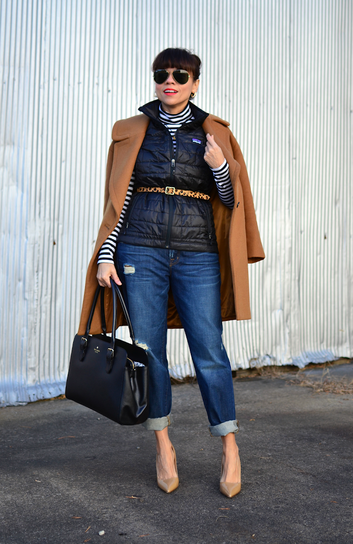 Boyfriend jeans with pumps