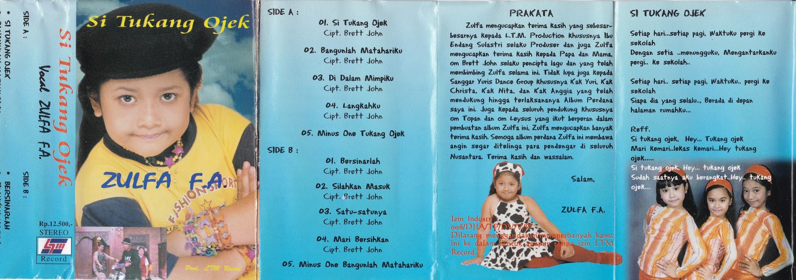 Sampul Kaset Album Lagu Anak Indonesia Jaman Dulu 