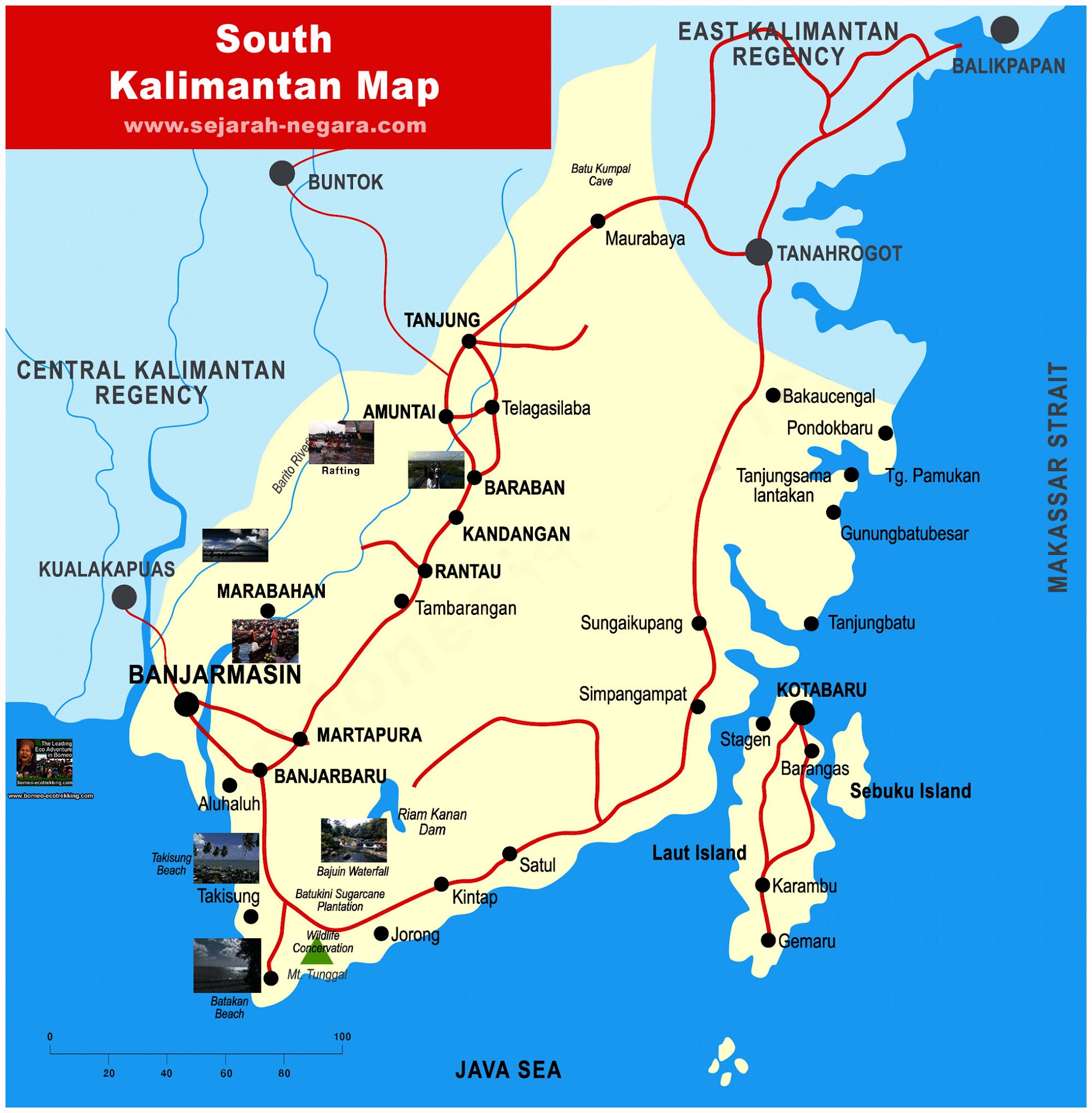  South Kalimantan Map  High Resolution