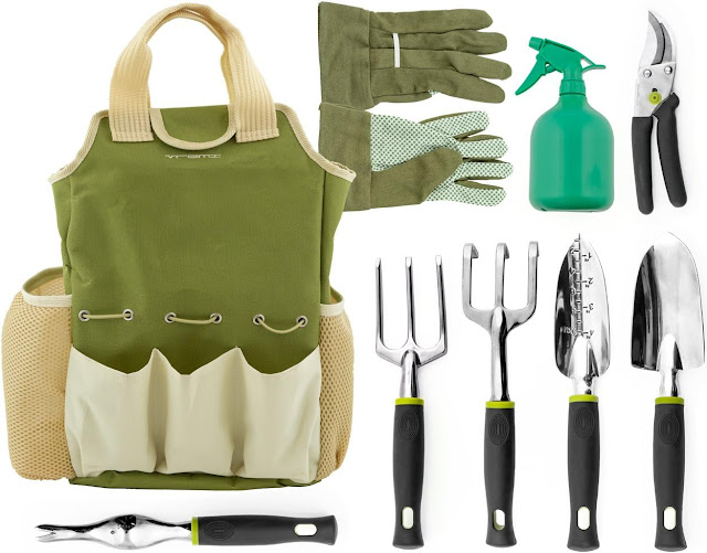 Vremi 9 Piece Garden Tools Set