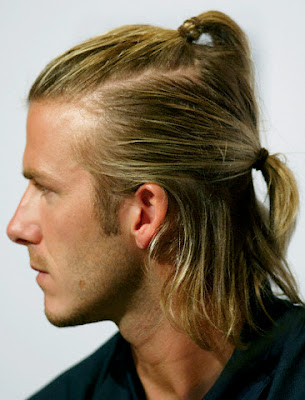 David Beckham Long Ponytail Hairstyles