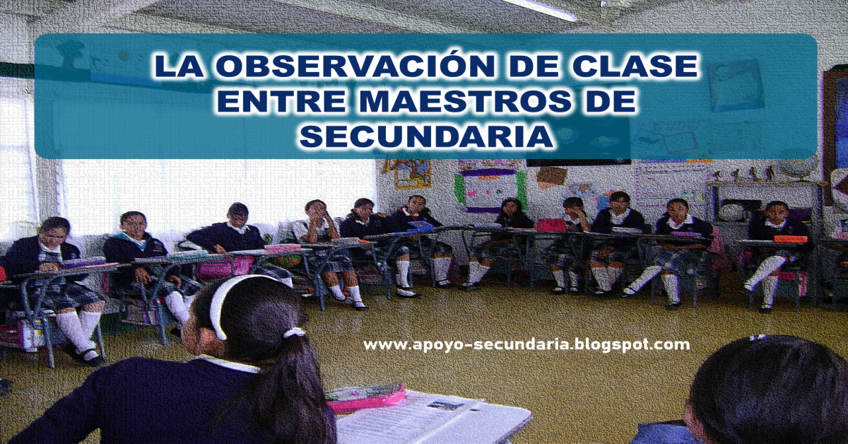 La observación de clase como estrategia para resolver problemas de aprendizaje