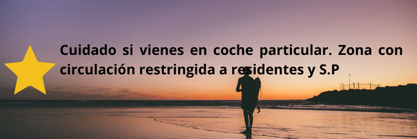 ¡Ojo los que vengáis en coche! Circulación restringida a vecinos y taxis.