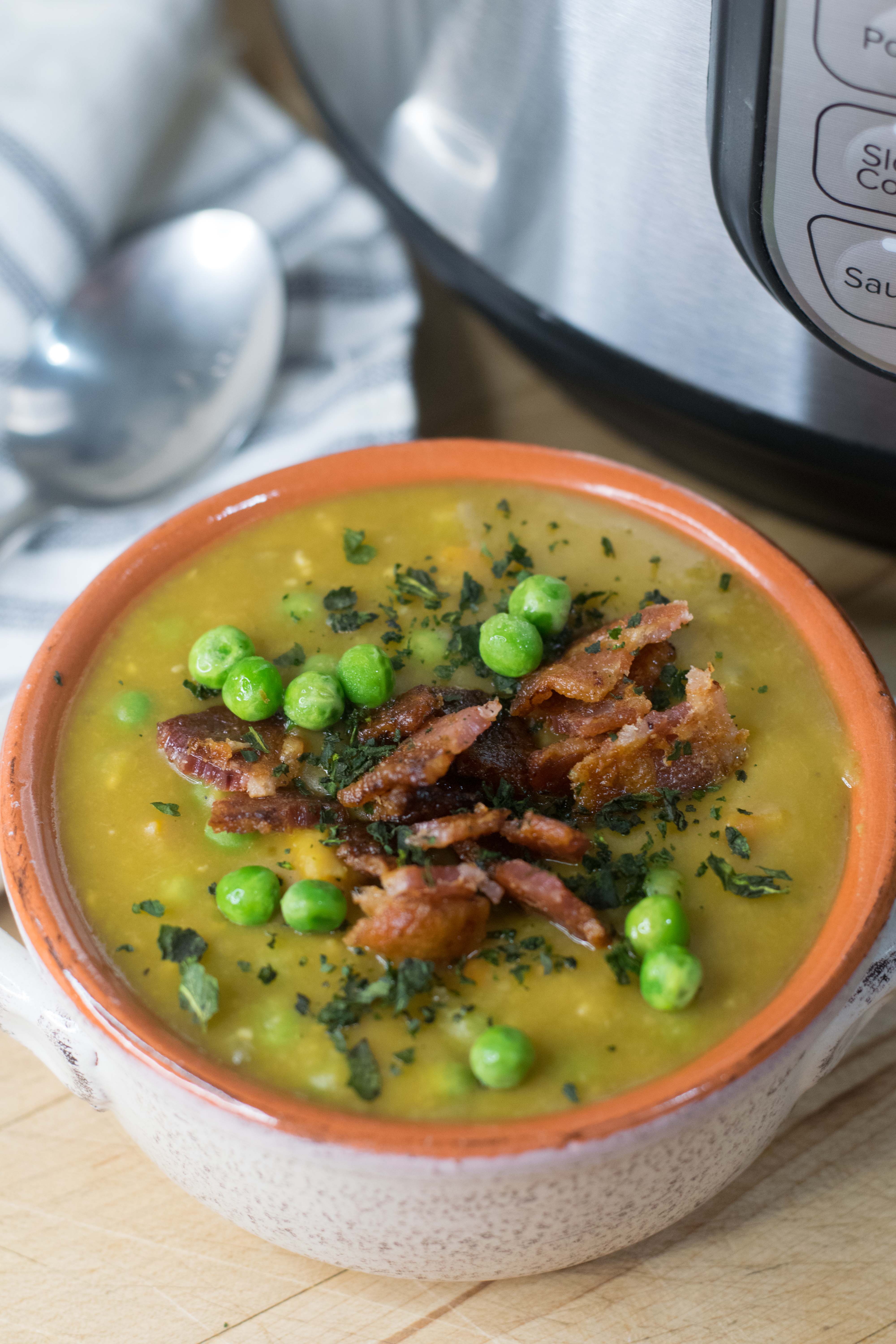Instant Pot Split Pea Soup Recipe - The Kitchen Wife