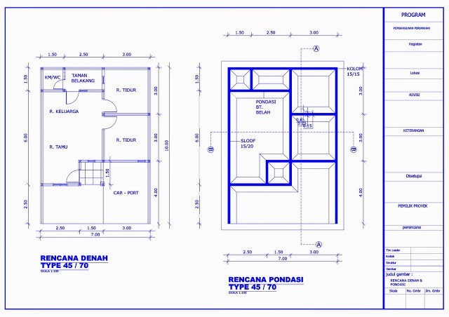 Nanti langsung ane upload file autocad nya :D