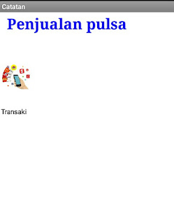 Aplikasi android pencatatan transaksi