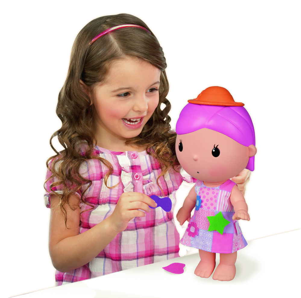 Little Girl Playing With A Doll Stock Photo - Image: 44348990