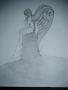 This my angel drawing I drew a week ago. I googled a picture of an angel to .