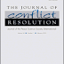 New Issue: Journal of Conflict Resolution