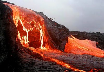 gambar, foto, lava, magma, lahar