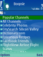 Boopsie for Symbian S60 3rd Edition
